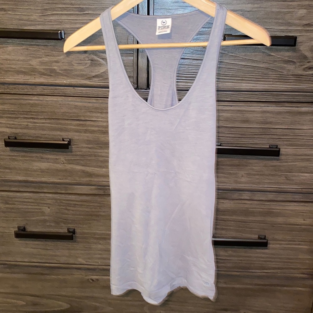 Grey victoria’s secret racer back tank top